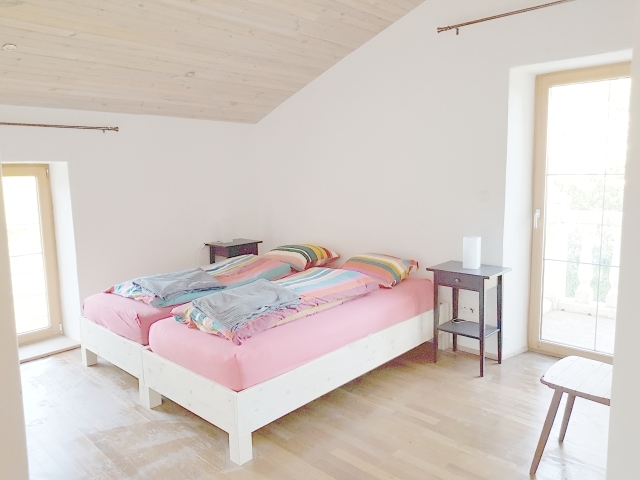 Maison abricot et orange