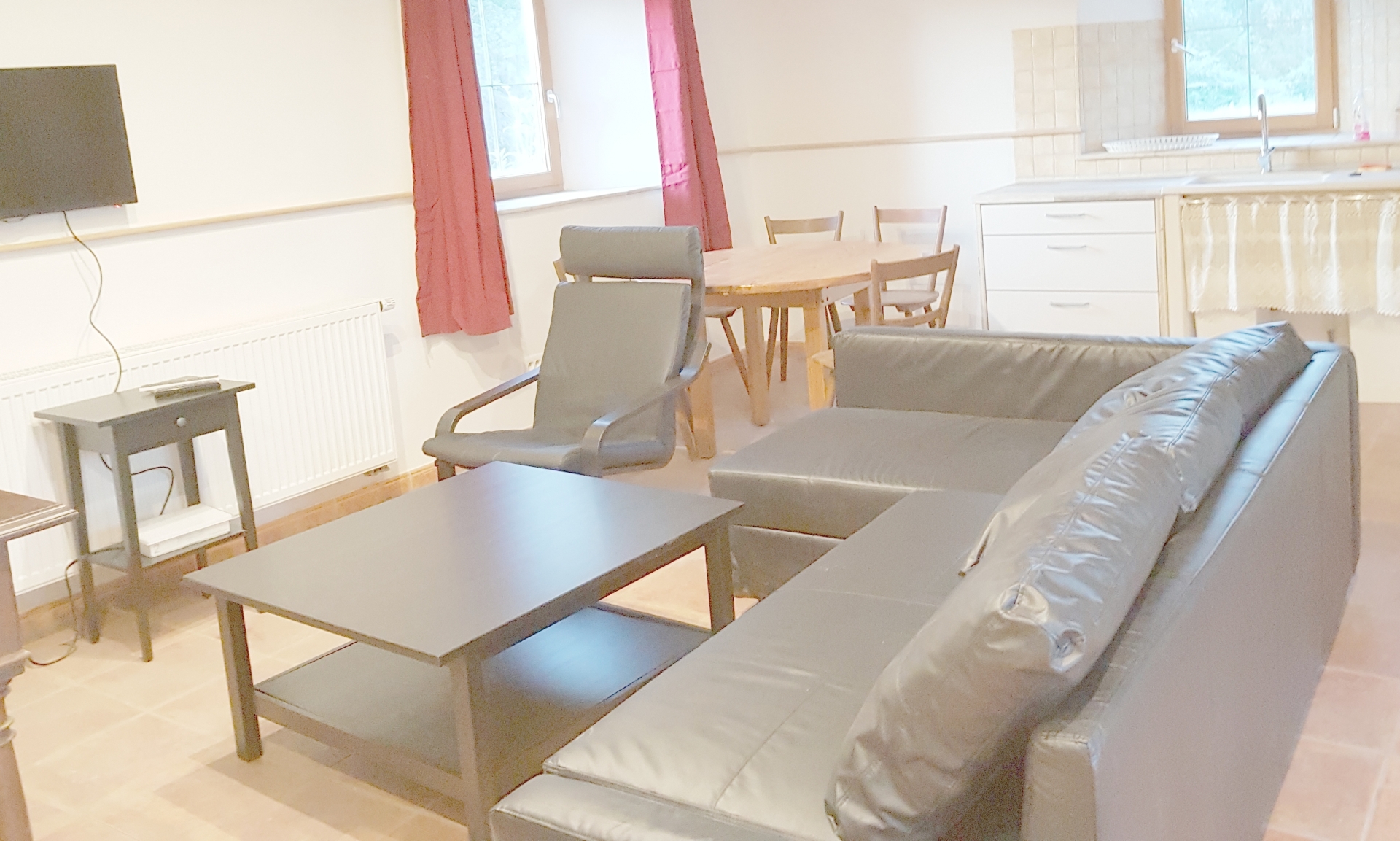 maison abricot et orange